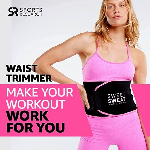 Sweet Sweat Waist Trimmer, by Sports Research Sweat Band Size Small New - Picture 1 of 7